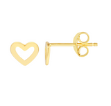 14KYG Open Heart Stubs