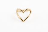 14KYG Open Heart Ring