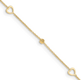 14KYG Open Heart Anklet
