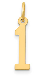 14KYG Number Charm
