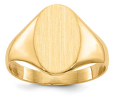 14K Custom Initial Signet Ring