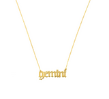 14KYG Gothic Zodiac Necklace