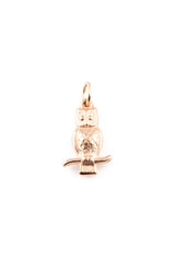 14K Grace Owl Pendant