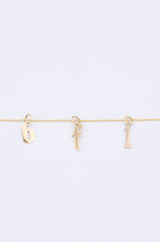 14KYG Gothic Initial Charm