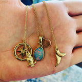 14K Grace Owl Pendant