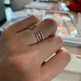 14K Diamond Claw Ring