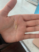 14KYG Gothic Initial Charm