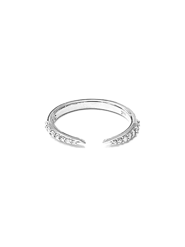 14K Diamond Claw Ring