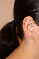 14KYG Diamond Avery Climber Earrings