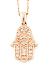 14KRG Elizabeth Diamond Necklace