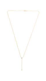 14KYG Diamond Lariat Drop Necklace