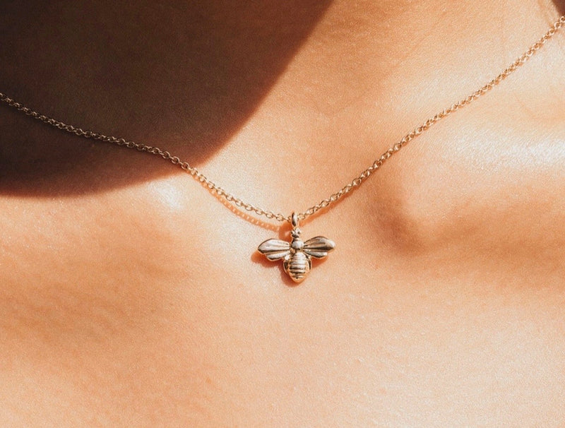 14KYG Baby Bee Necklace