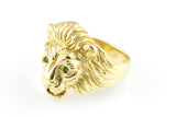 18KYG Nora Lion Ring